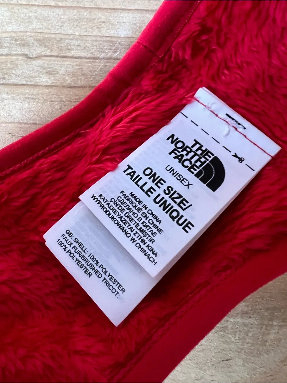 The North Face Red Fleece Headband